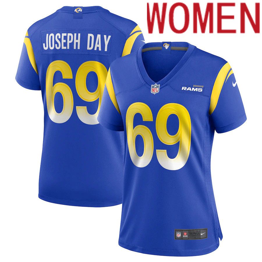 Women Los Angeles Rams #69 Sebastian Joseph-Day Nike Royal Game NFL Jersey